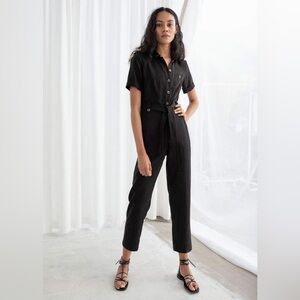 & Other Stories Belted Jumpsuit